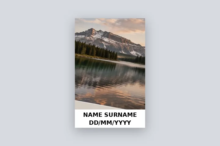 Result: Exam photo made from a lake photo