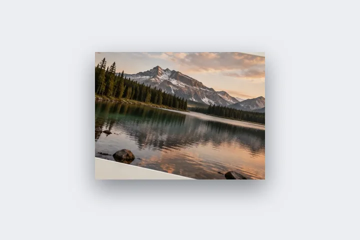Result: Shadow made from a lake photo